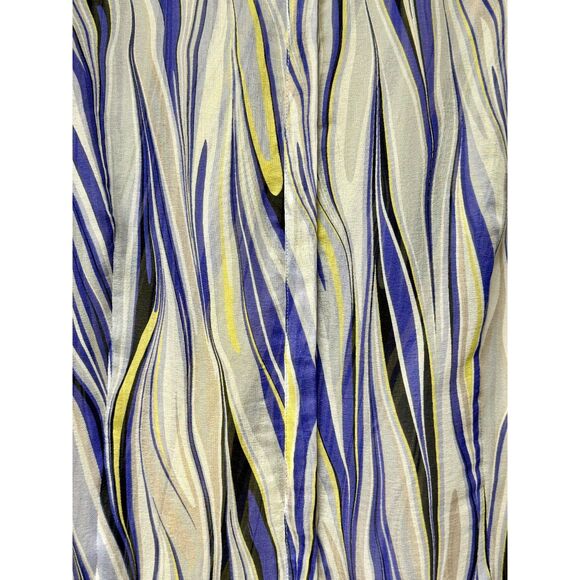 LAFAYETTE 148 100% Silk Sheer Long Sleeve Blouse, Edward Wilkerson, Sz 10 - Picture 4 of 9